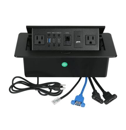 Caja de conexión Tipo D Negro