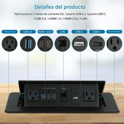 Caja de conexión Tipo D Negro - Image 3