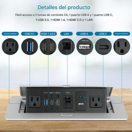 Caja de conexión Tipo D Plata - Image 3